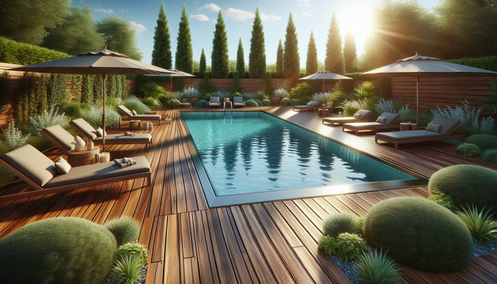 terrasse piscine : choisir un bois durable qui résiste au temps